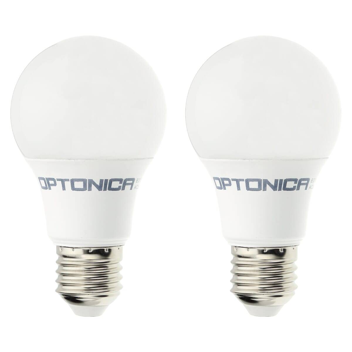 Optonica LED Peerlamp A60 E27 Mat - 8.5W 806lm 3900K - Neutraalwit - Vervangt 85W - 2 stuks-0