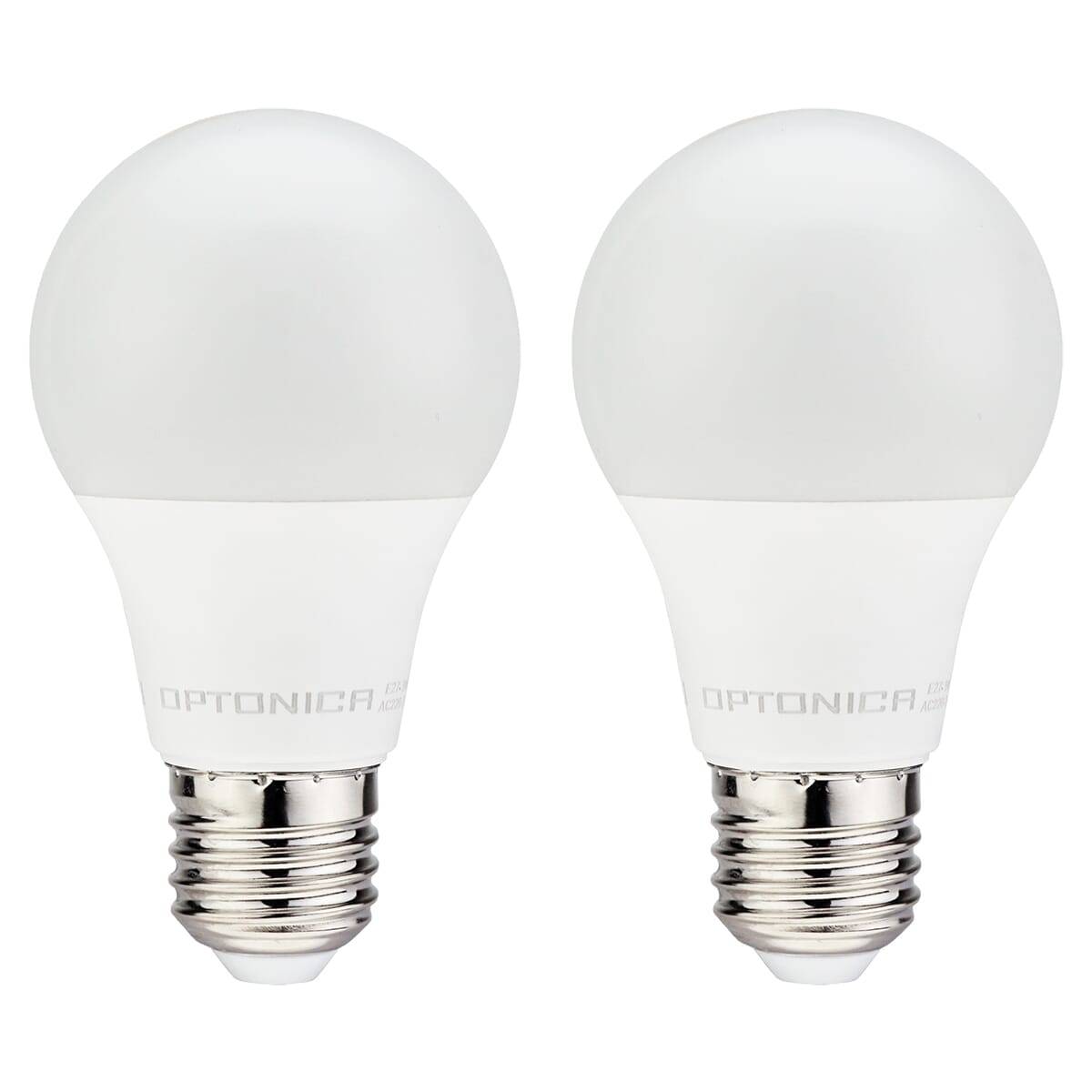 Optonica LED Peerlamp A60 E27 Mat - 11W 1055lm 2700K - Extra Warmwit Dimbaar - Vervangt 100W - 2 stuks-0