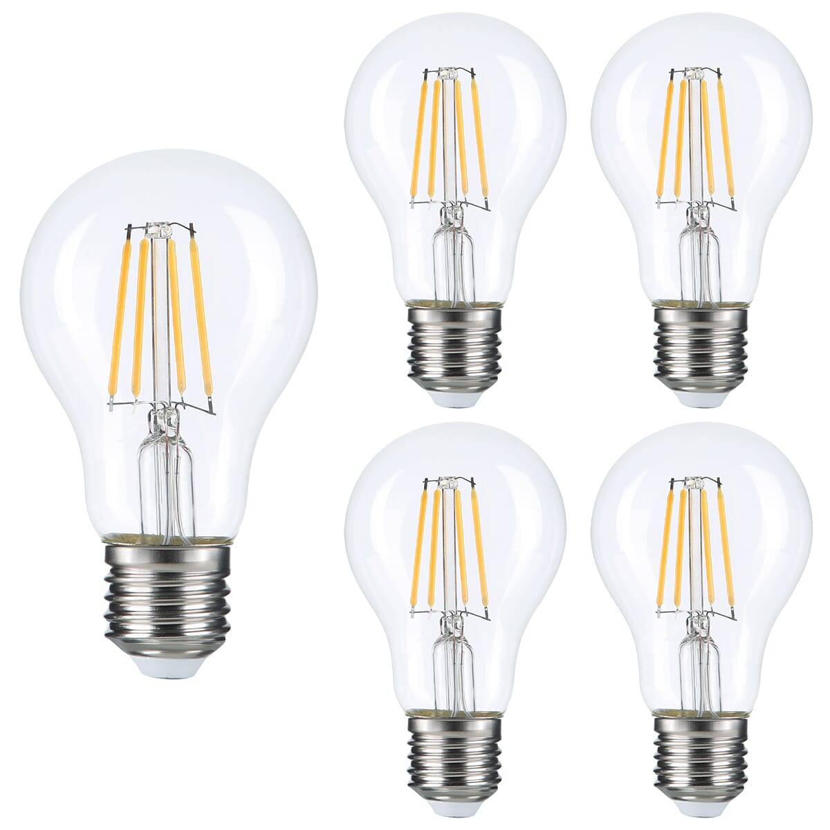 Optonica LED Peerlamp A60 E27 Helder - 8W 810lm 2500K - Extra Warmwit Dimbaar - Vervangt 70W - 5 stuks-0