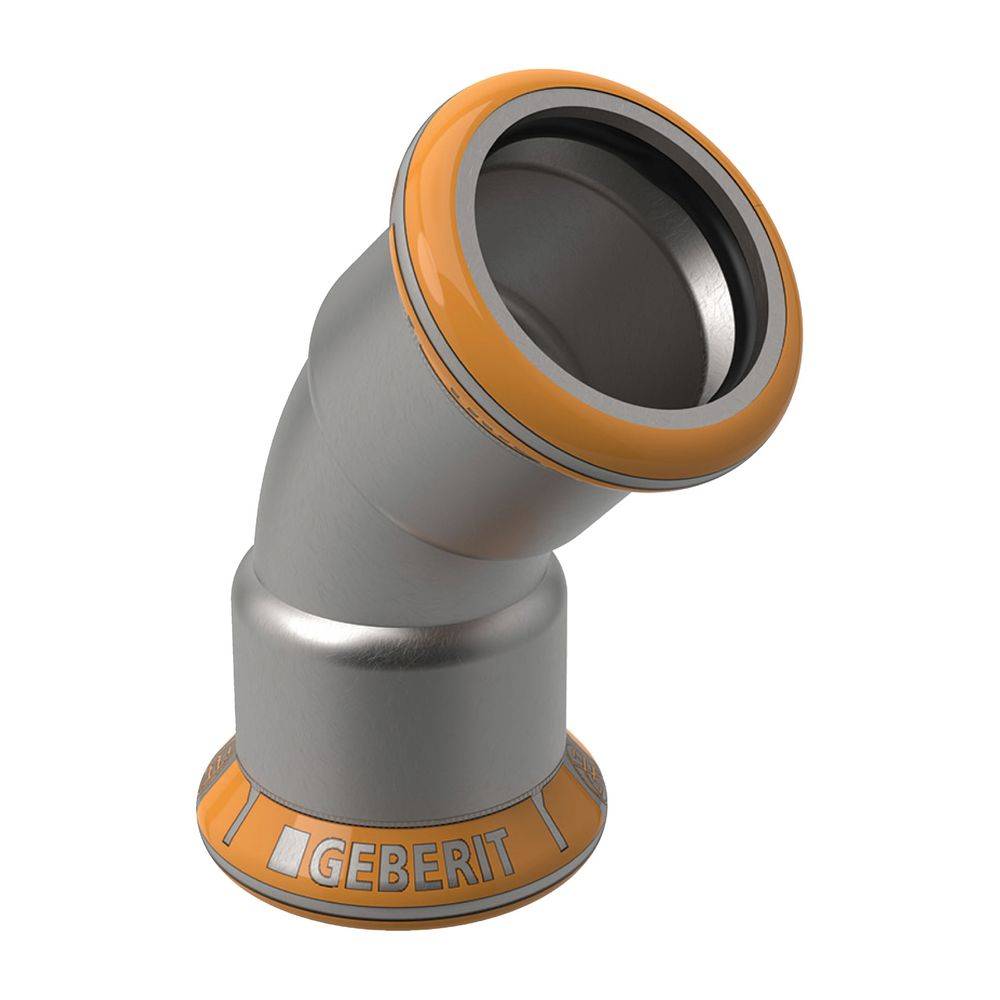 Geberit Mapress Therm rvs bocht 45 gr 76,1 mm-2
