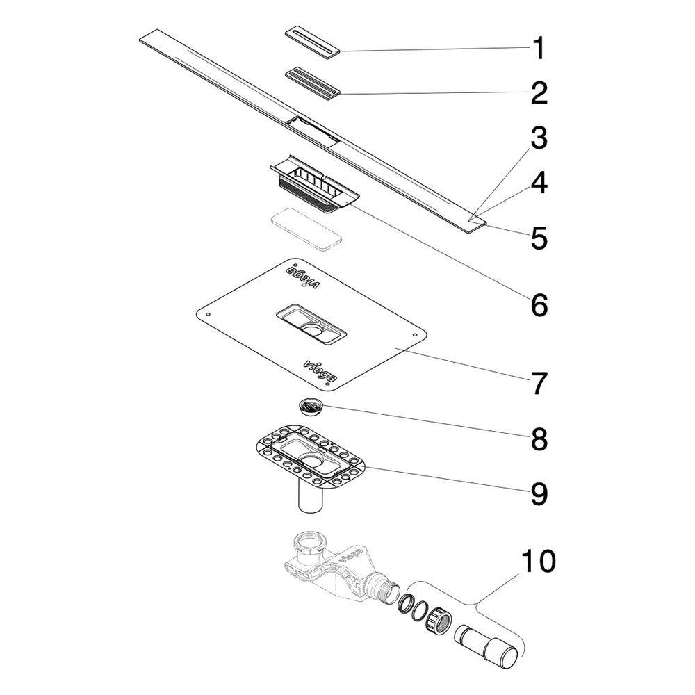 Viega Advantix Cleviva douchegoot 1200 (4981.10)-3