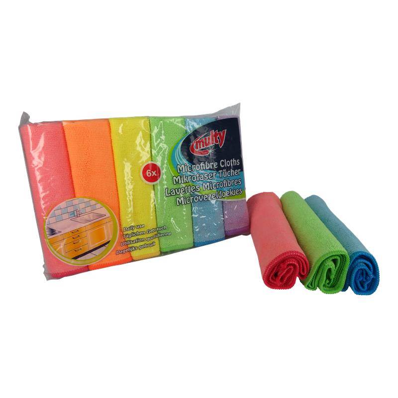 Multy microvezeldoekjes pak a 6 stuks 35x35cm 87106480920618710648092061-0