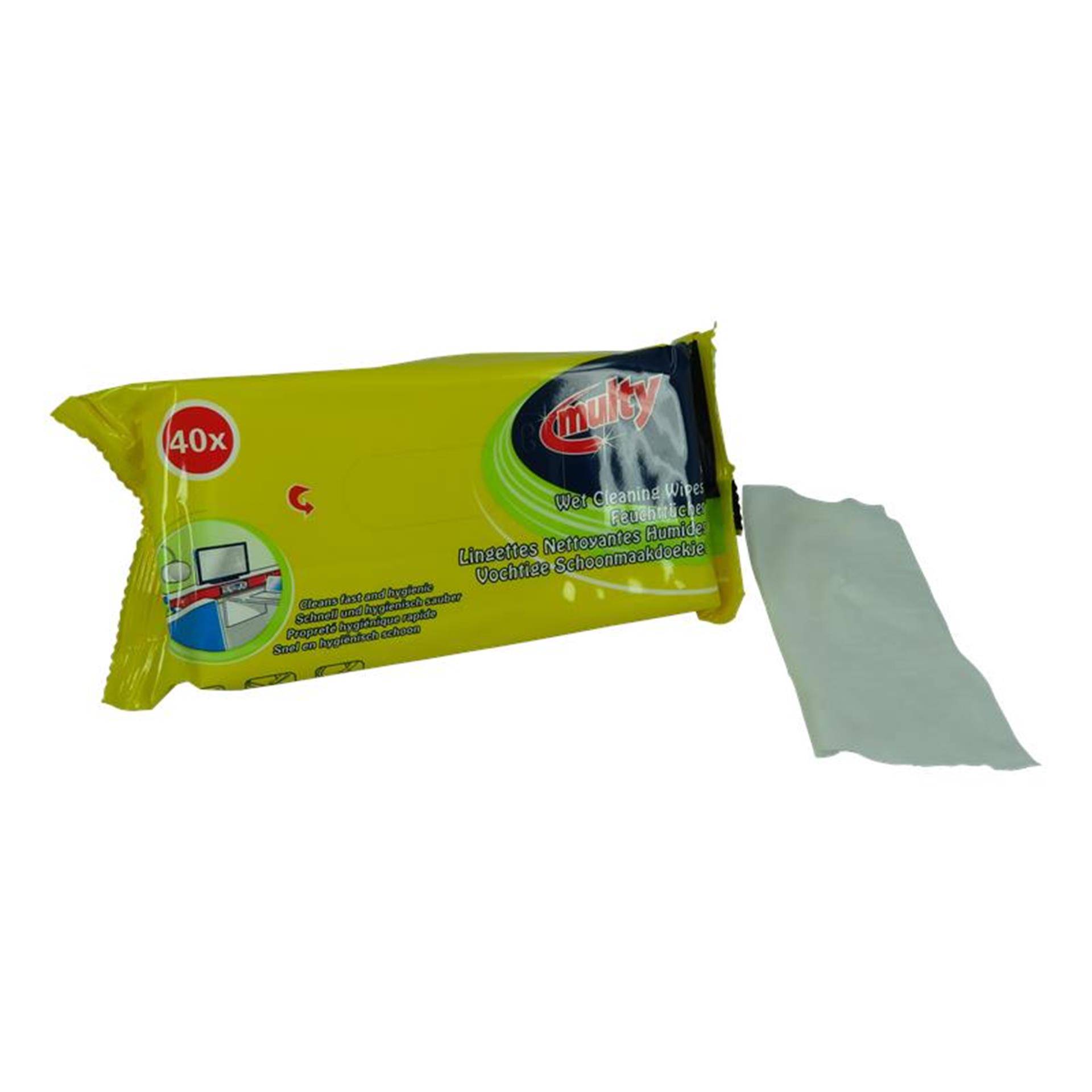 Multy schoonmaakdoekjes nat pak a 40 stuks 87106480924058710648092405-0