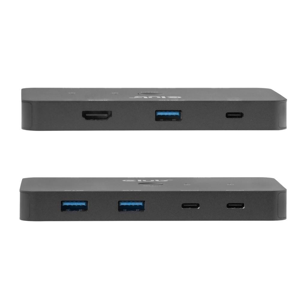 Club3D KVM-switch 4K60Hz 2x USB-C> HDMI/3xUSB/USB-C 100W PD-1