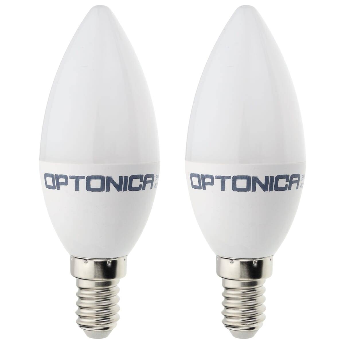 Optonica LED Kaarslamp C35 E14 Mat - 5.5W 450lm 2700K - Extra Warmwit - Vervangt 55W - 2 stuks-0