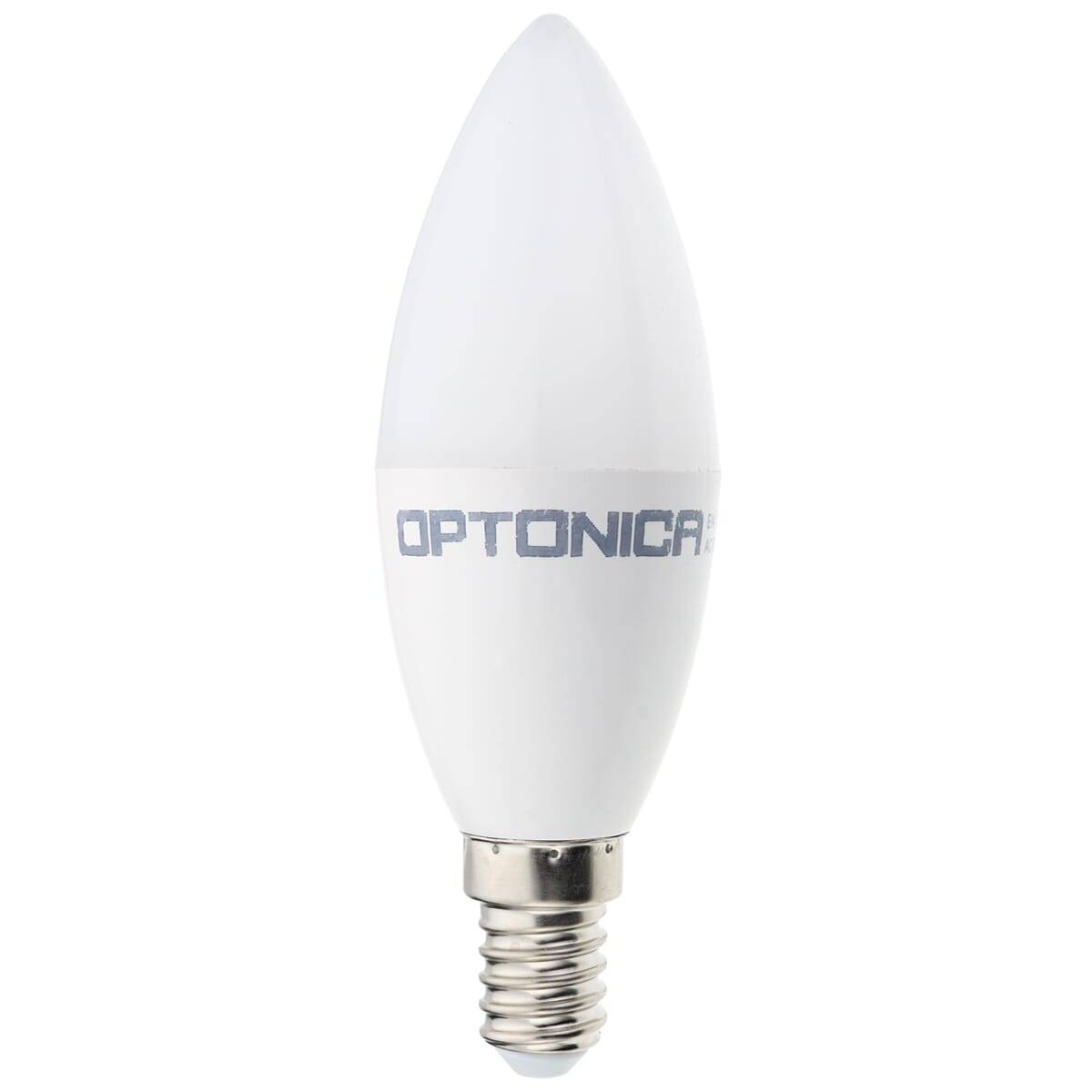 Optonica LED Kaarslamp C35 E14 Mat - 8W 710lm 6000K - Koudwit - Vervangt 80W-0