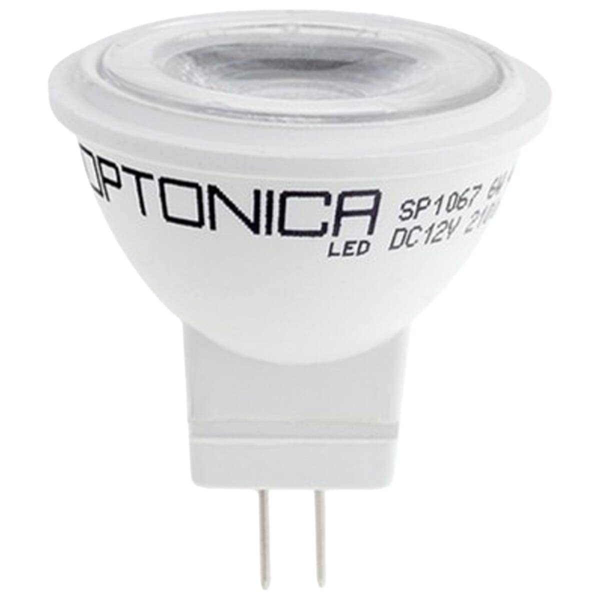 Optonica LED Insteeklamp MR16 GU4 Mat - 3W 210lm 4500K - Neutraalwit - Vervangt 27W - 12V-0