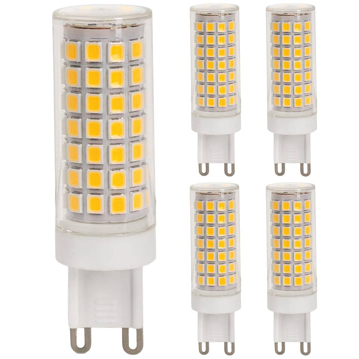 Optonica LED Insteeklamp G9 Helder - 6W 550lm 6000K - Koudwit Dimbaar - Vervangt 60W - 5 stuks-0