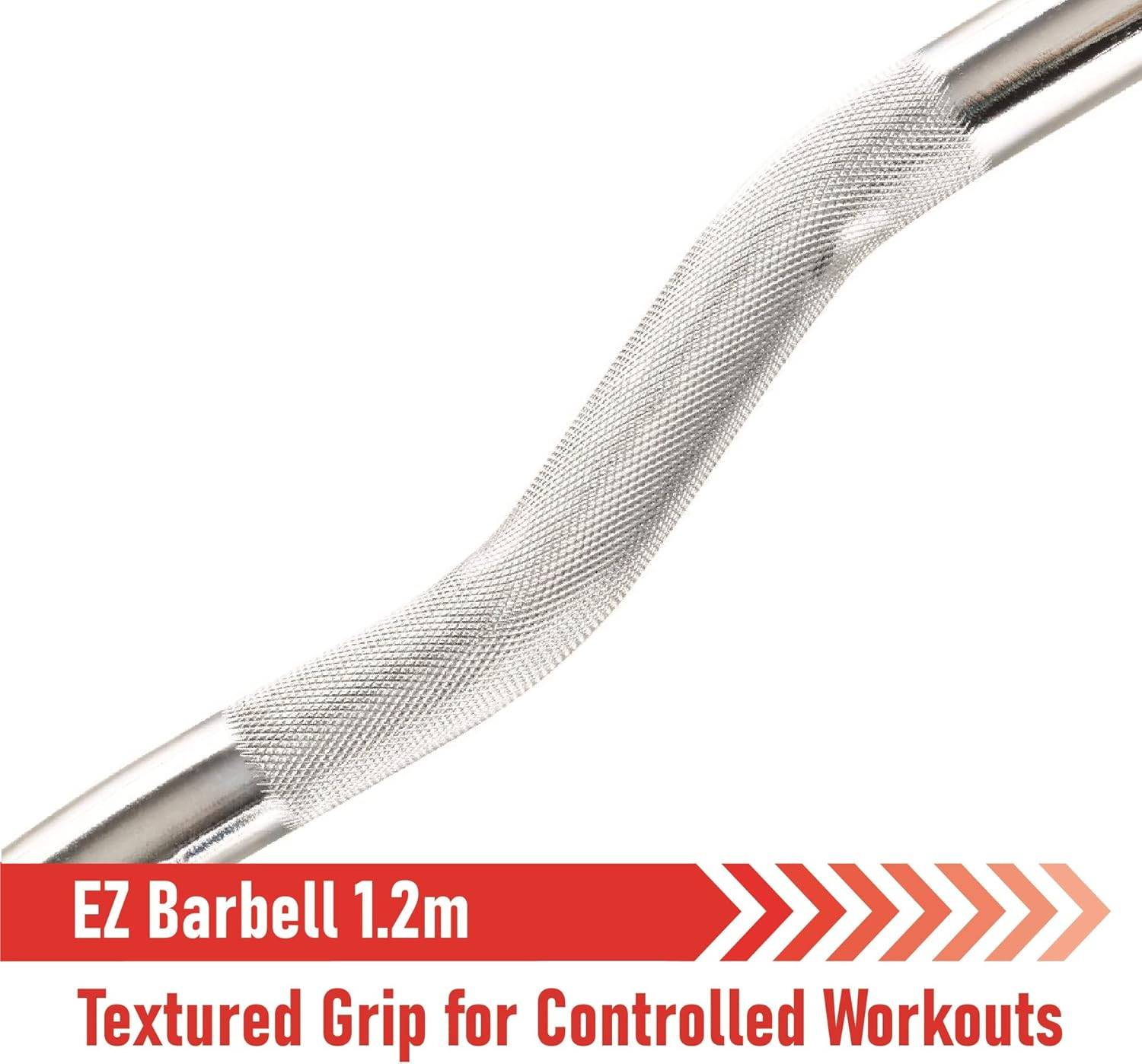 Body Revolution EZ Barbell 1.2m met Spinlock Sluitingen-2
