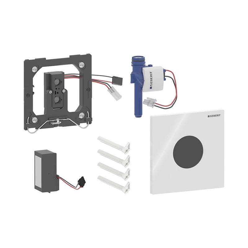 Geberit type 01 ur-sturing,batterij,round,Gitzwart RAL 9005-1