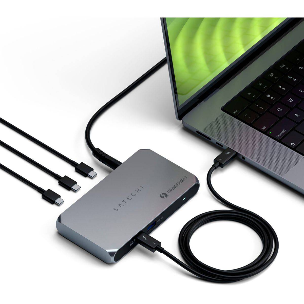 Satechi Thunderbolt 4 Slim Hub Pro 6-poorts 96 W Space Grey-4