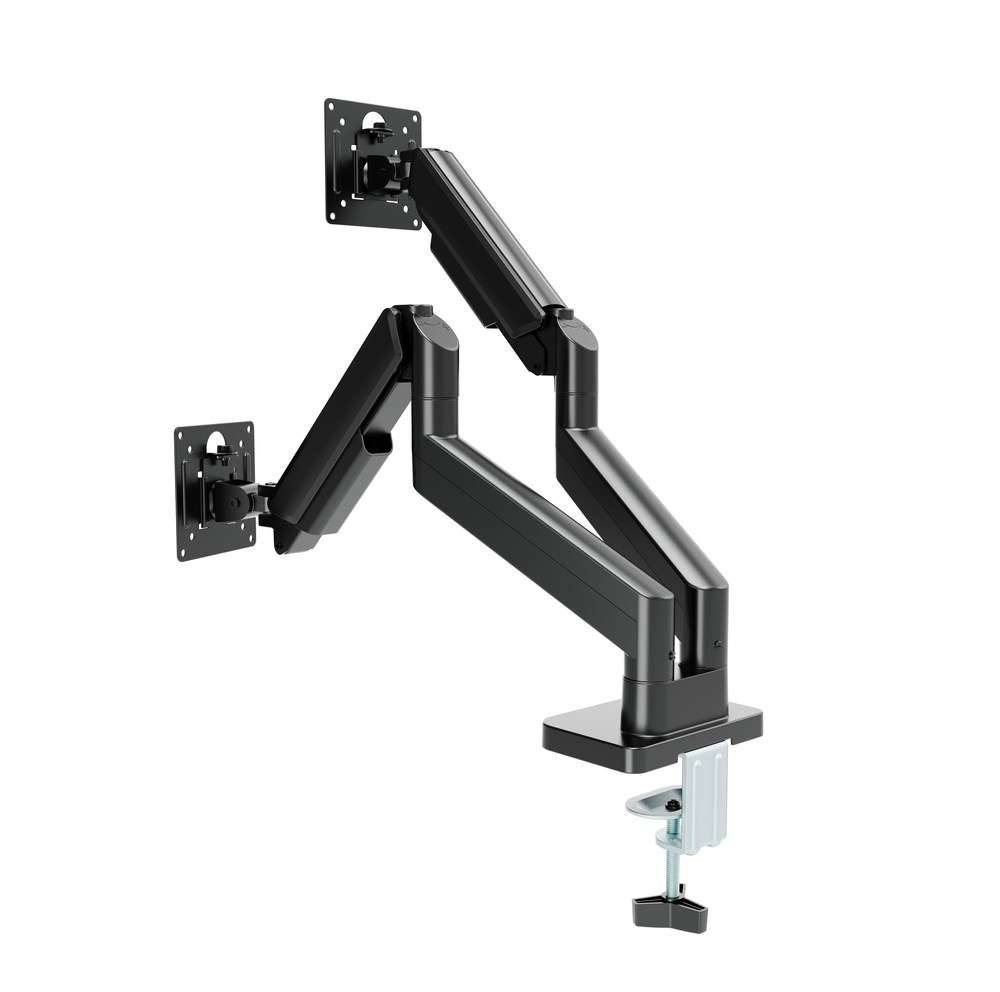 Gembird MA-DA2-06 Verstelbare dubbele monitorarm voor op het bureau, 17"-32", zwart-0