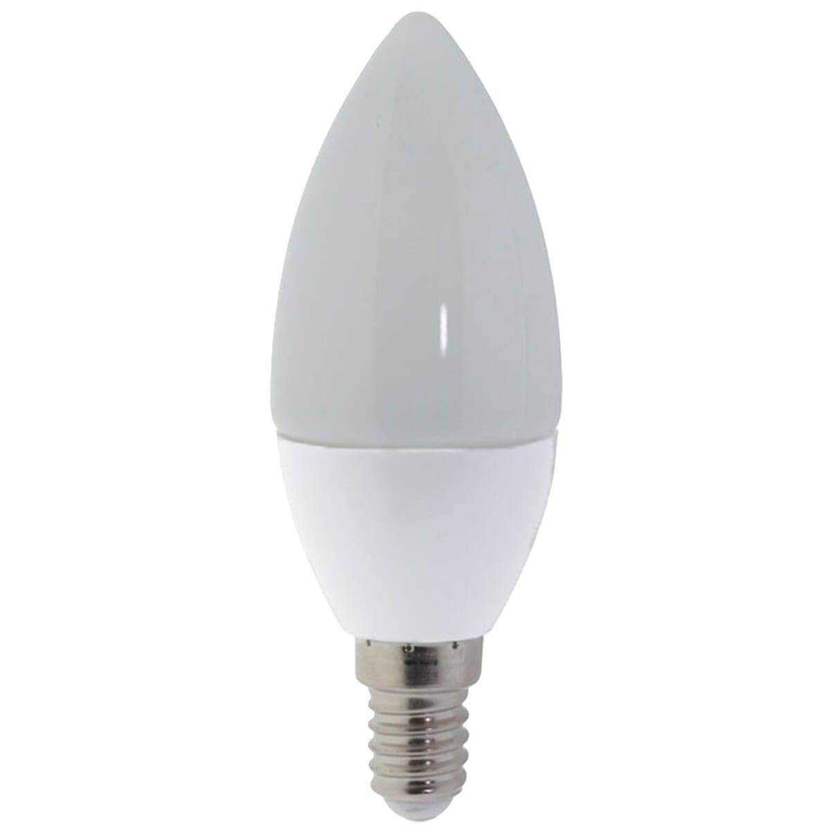 Optonica LED Kaarslamp C35 E14 Mat - 6W 480lm 4500K - Neutraalwit Dimbaar - Vervangt 60W-0