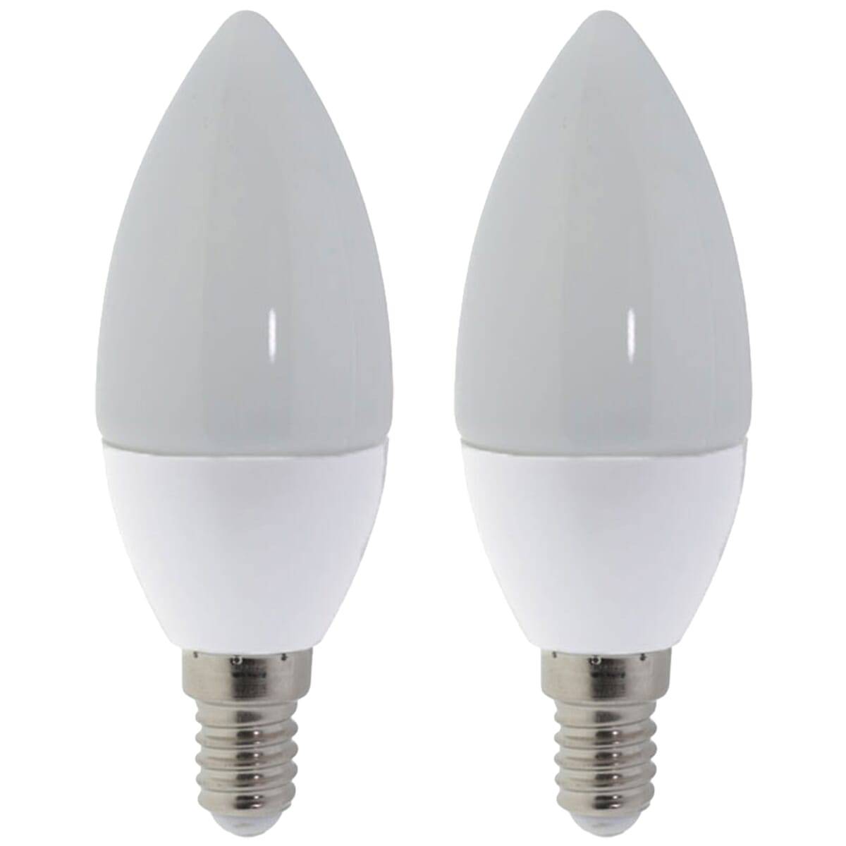 Optonica LED Kaarslamp C35 E14 Mat - 6W 480lm 2700K - Extra Warmwit Dimbaar - Vervangt 60W - 2 stuks-0