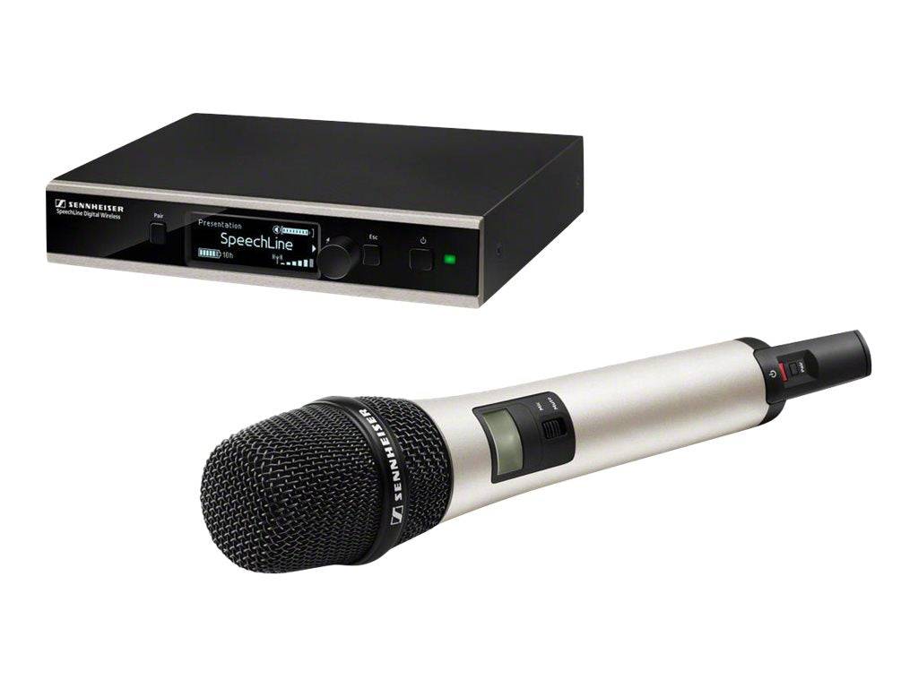 Sennheiser SL HANDHELD SET DW-3-EU R - Draagbare microfoon - Condensatormicrofoon - Rekgemonteerde ontvanger --1