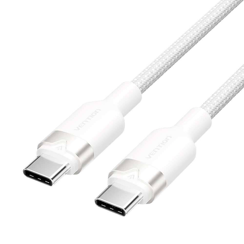 VN1 USB-C naar C-kabel Vention gevlochten 3A 480Mbps 60W 2m WH-0