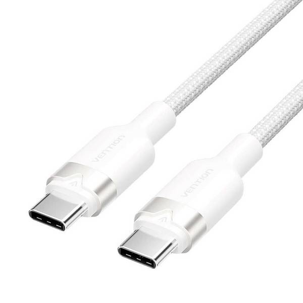 VN1 USB-C naar C-kabel Vention gevlochten 3A 480Mbps 60W 2m WH