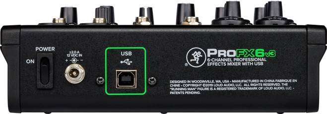 Mackie ProFX6v3 - 6-kanaals analoge mixer met USB-interface, zwart-4