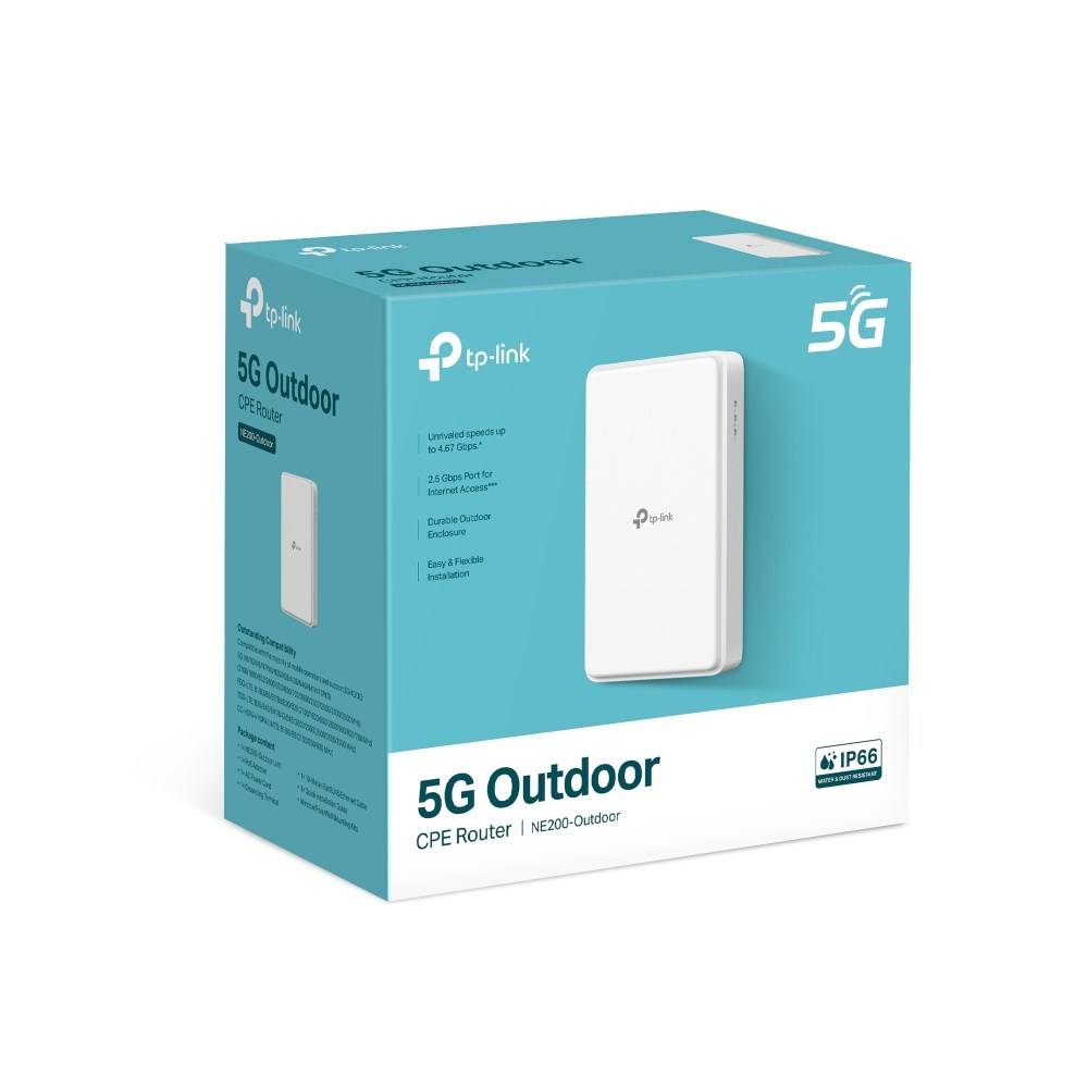 TP-Link 5G Outdoor Router met ingebouwde 5G-modem, 5G draadloze router, 2,5 Gigabit Ethernet, wit-3