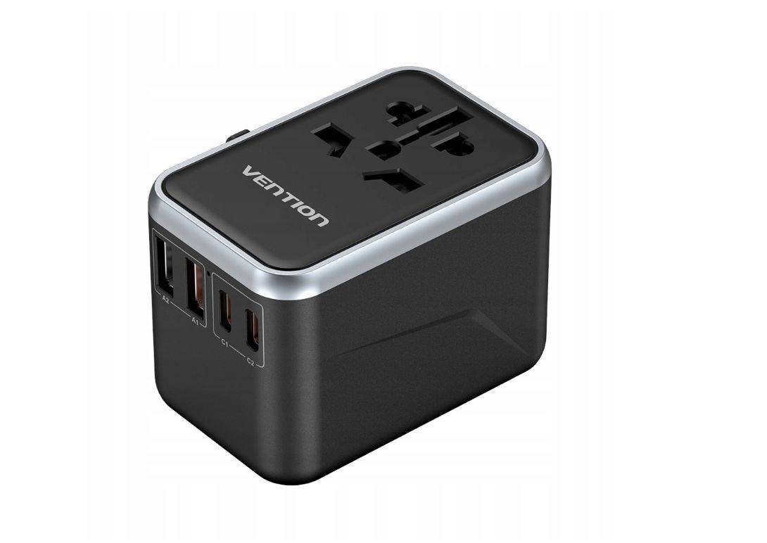 Vention 65W GaN reisadapter en oplader 2x USB-A 2x USB-C-2