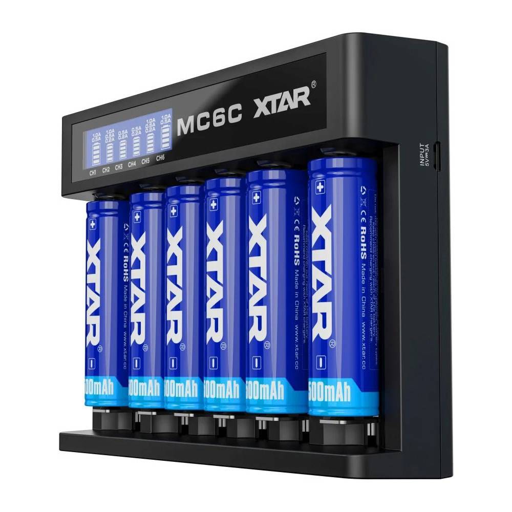 Batterijlader Li-ion XTAR MC6C-2