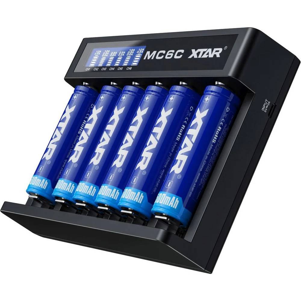 Batterijlader Li-ion XTAR MC6C-4