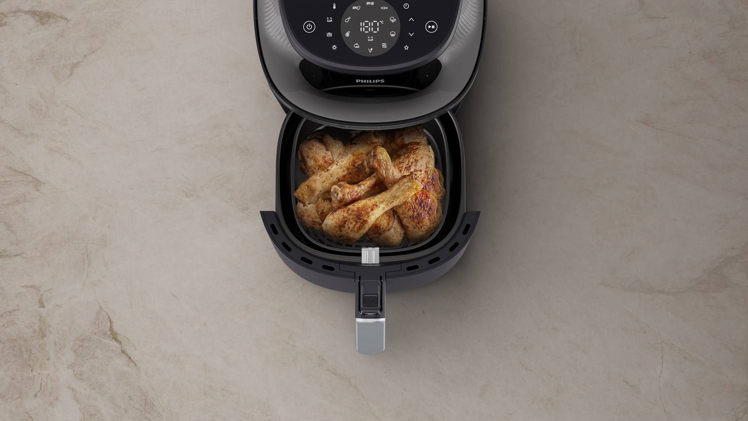 Philips 3000-serie NA322/00 heteluchtfriteuse, enkelvoudig, 4,2 liter, vrijstaand, 1400 W, koper, zwart-4