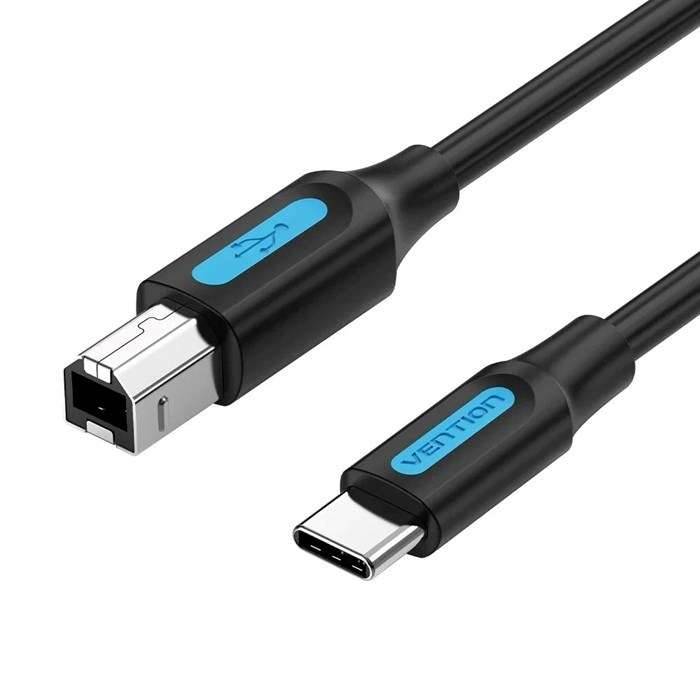 VN1 USB 2.0-printerkabel, type C mannelijk naar B mannelijk, 2 m-0