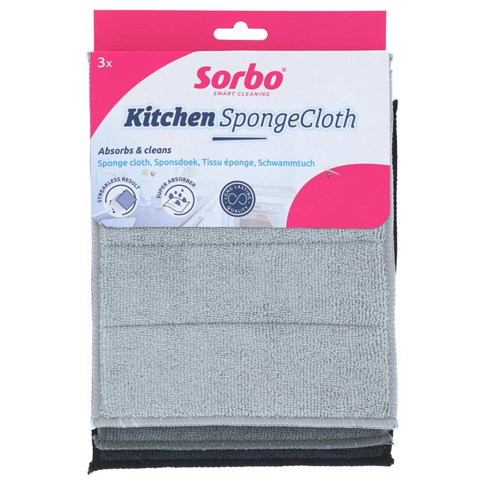 Sorbo microvezel sponsdoek set a 3 stuks 87121136253098712113625309-0