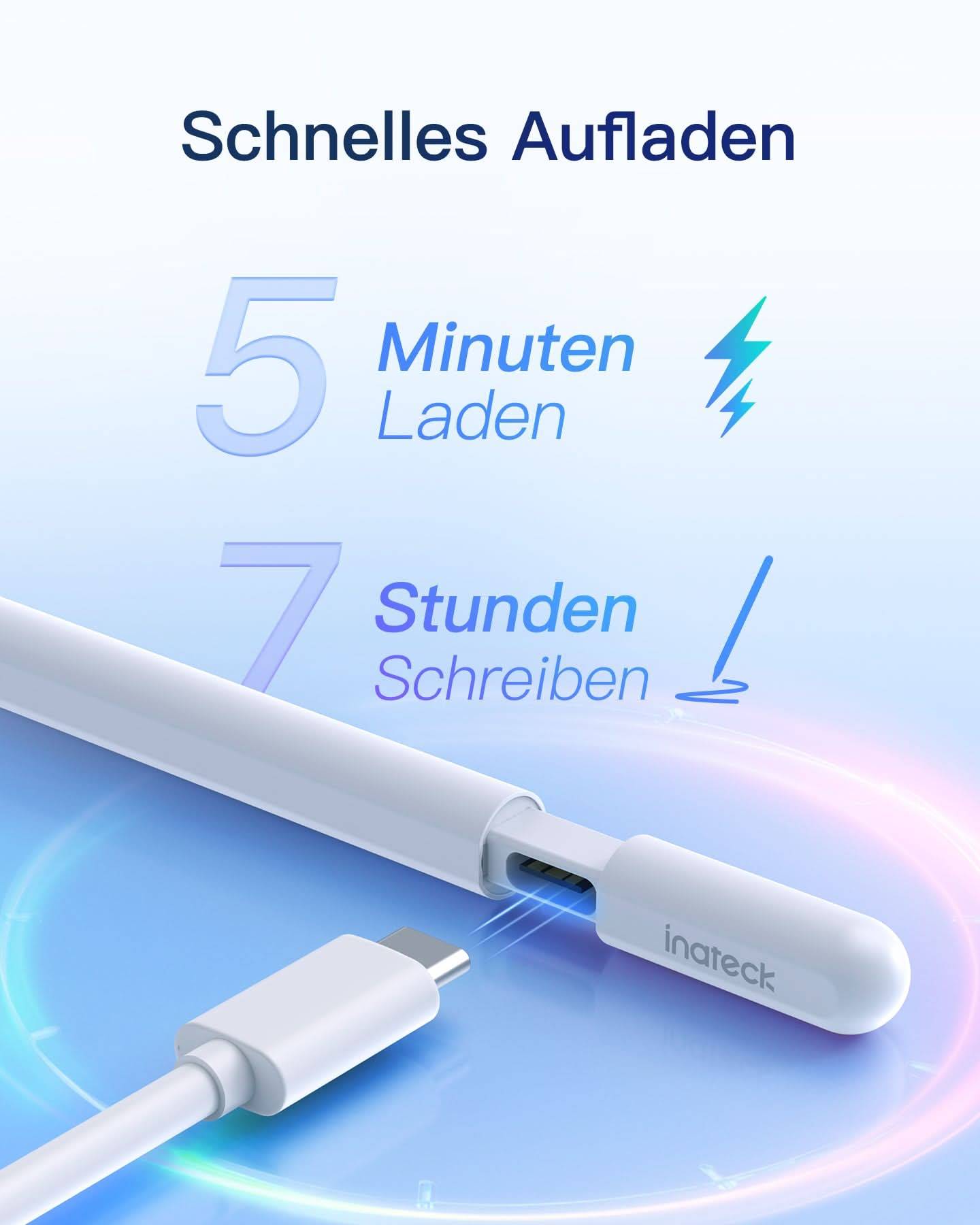inateck Styluspen voor iPad Pro/Mini/6-10, wit-1