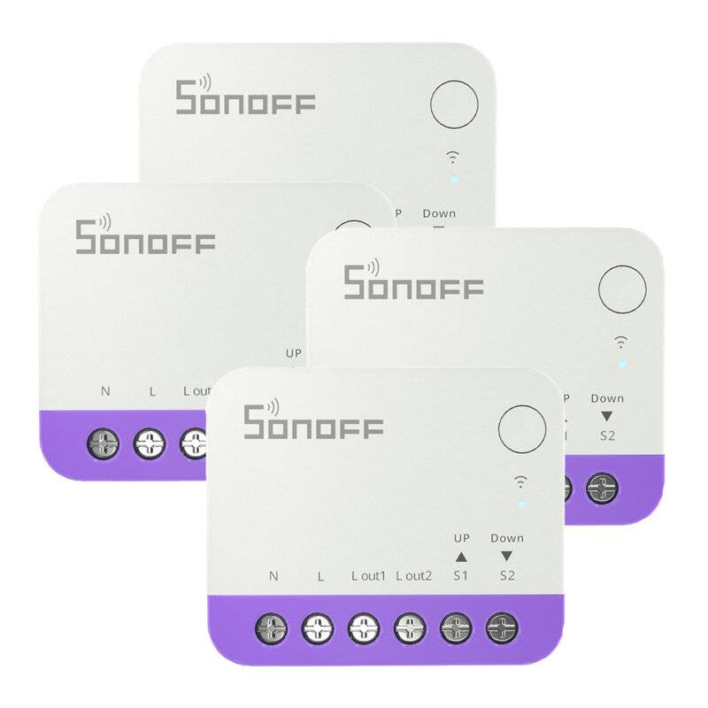 Sonoff - MINI-RBS -4 pack - Sonoff MINI-RBS WiFi Smart Mini-Rollladenschalter (4 Stuks)-1