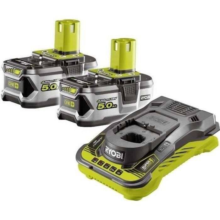 RYOBI 2 batterijen 18V 5Ah + ultrasnelle lader 5.0 A-0