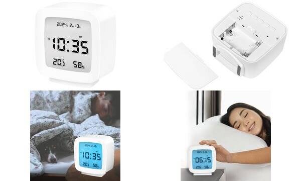 LOGILINK SC0120 Digital alarm clock; Temp: 0÷50°C; Display: LCD; white; 20÷90%RH - 1 stuk
