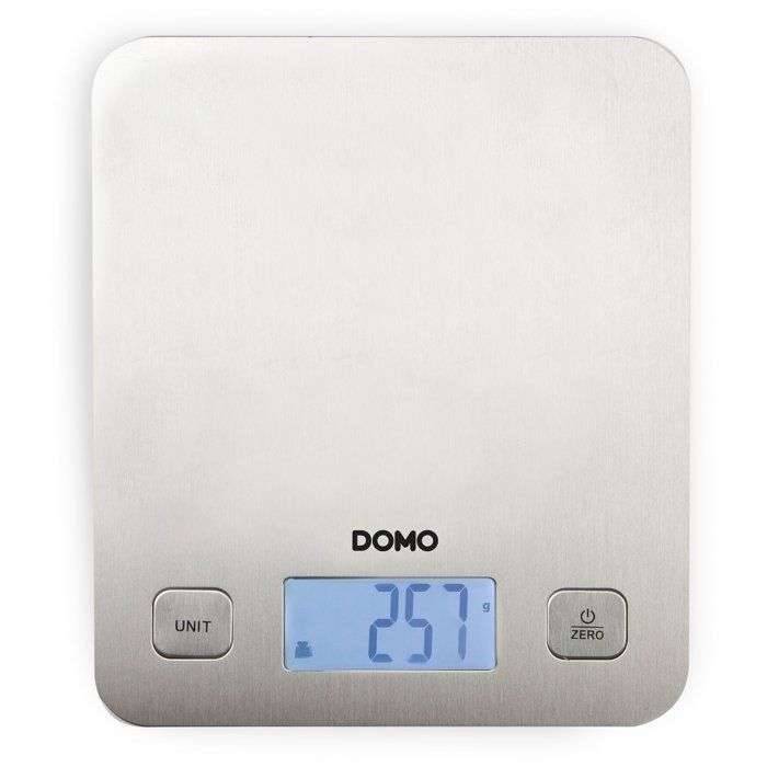 DOMO DO9239W - Elektronische culinaire weegschaal - Tarra - Autostop - Tot 1 gram - Roestvrijstalen weegpan-0