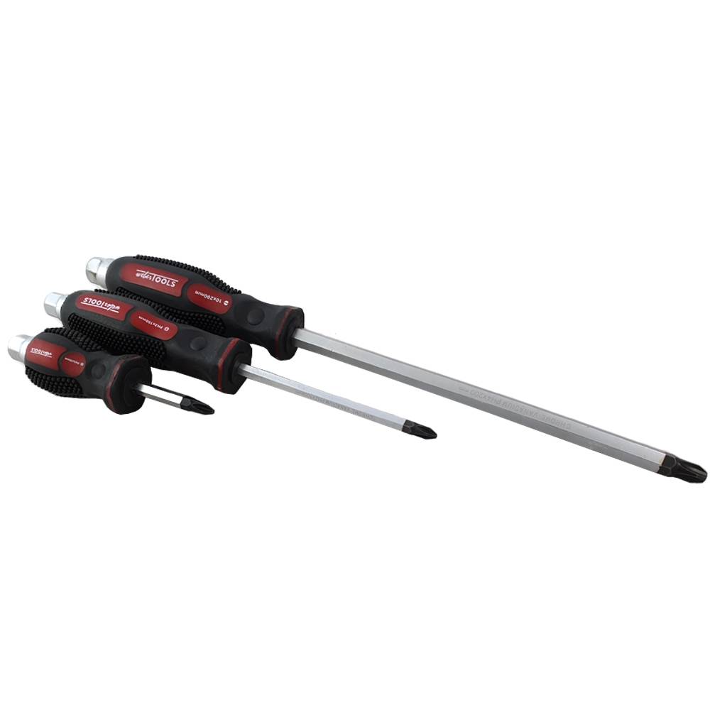 WEBER TOOLS Go-Through Schroevendraaierset Plat & Pozidriv 12-delig-1