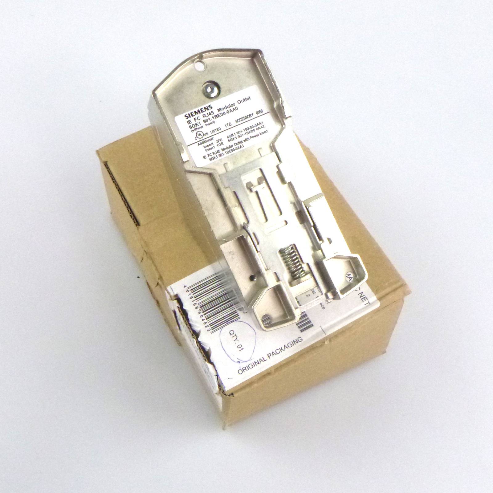 IE FC RJ45 modular outlet base module, Cat6, package=1pc, w/o replacea-2