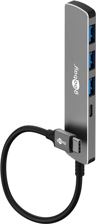 GOOBAY GOOBAY-79158 Hub USB; USB-A aansluiting x3,USB-C-aansluiting,USB-C-stekker - 1 stuk