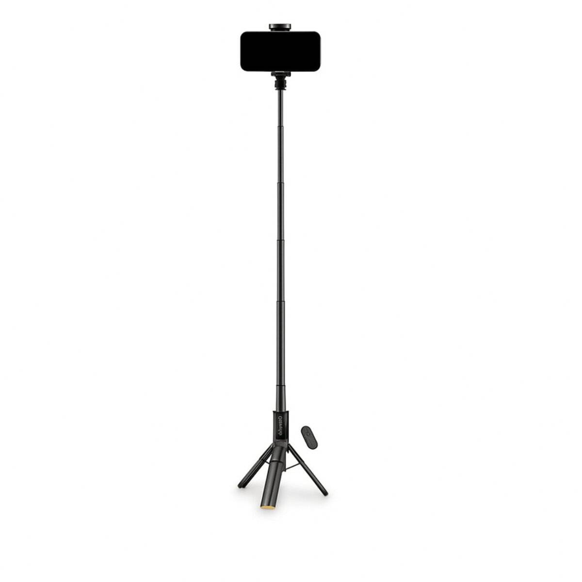 Tech-Protect L08S Bluetooth selfiestick met afstandsbediening, statief tot 141 cm – Zwart-1