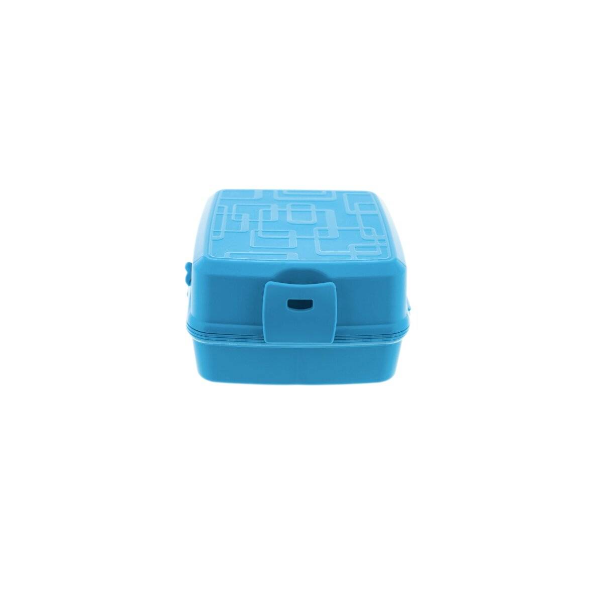 Multifunctionele brood- en lunchbox met bestek (02 1164) Blauw-0