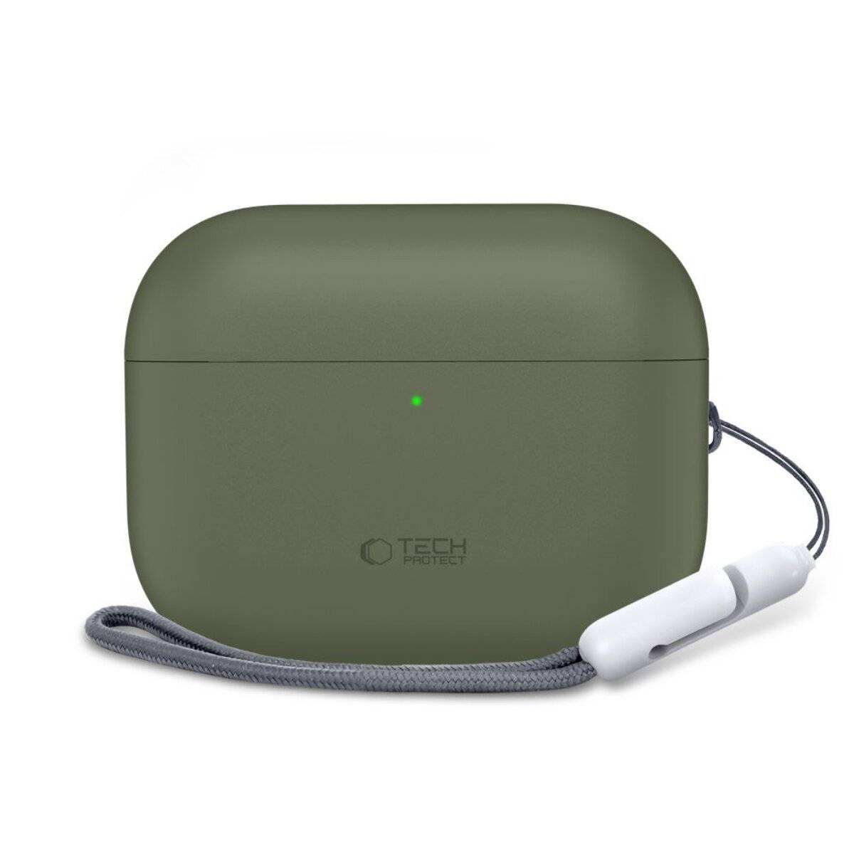 Tech-Protect siliconen hoesje compatibel met AirPods Pro 3, groen-3