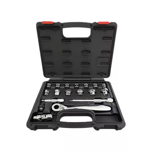 WEBER TOOLS 3/8'' Doppenset voor smalle ruimtes 18-delig