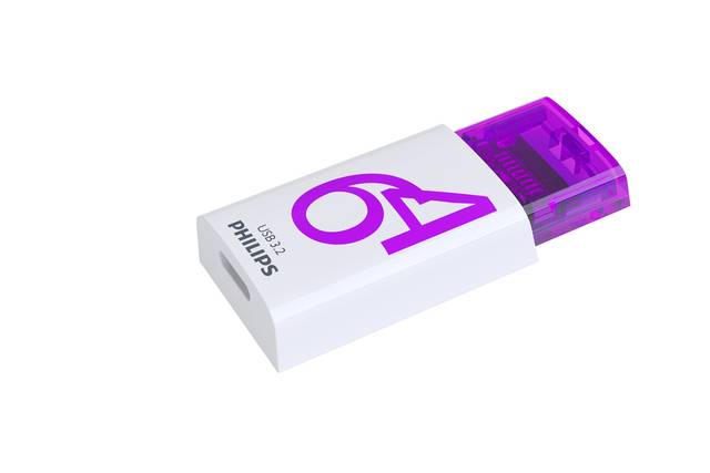 USB stick 3.2 Philips Click USB-C 64GB paars-2