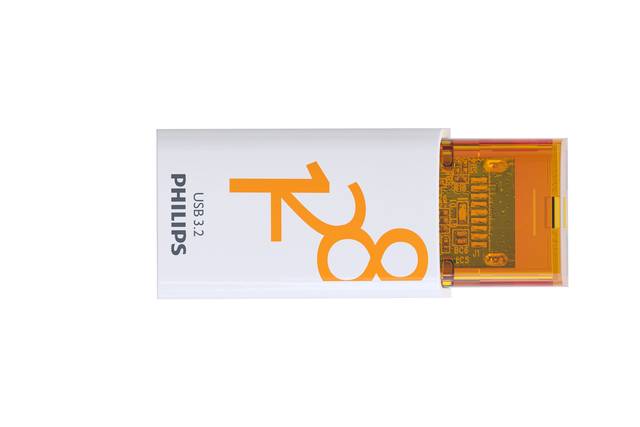 USB stick 3.2 Philips Click USB-C 128GB oranje-4
