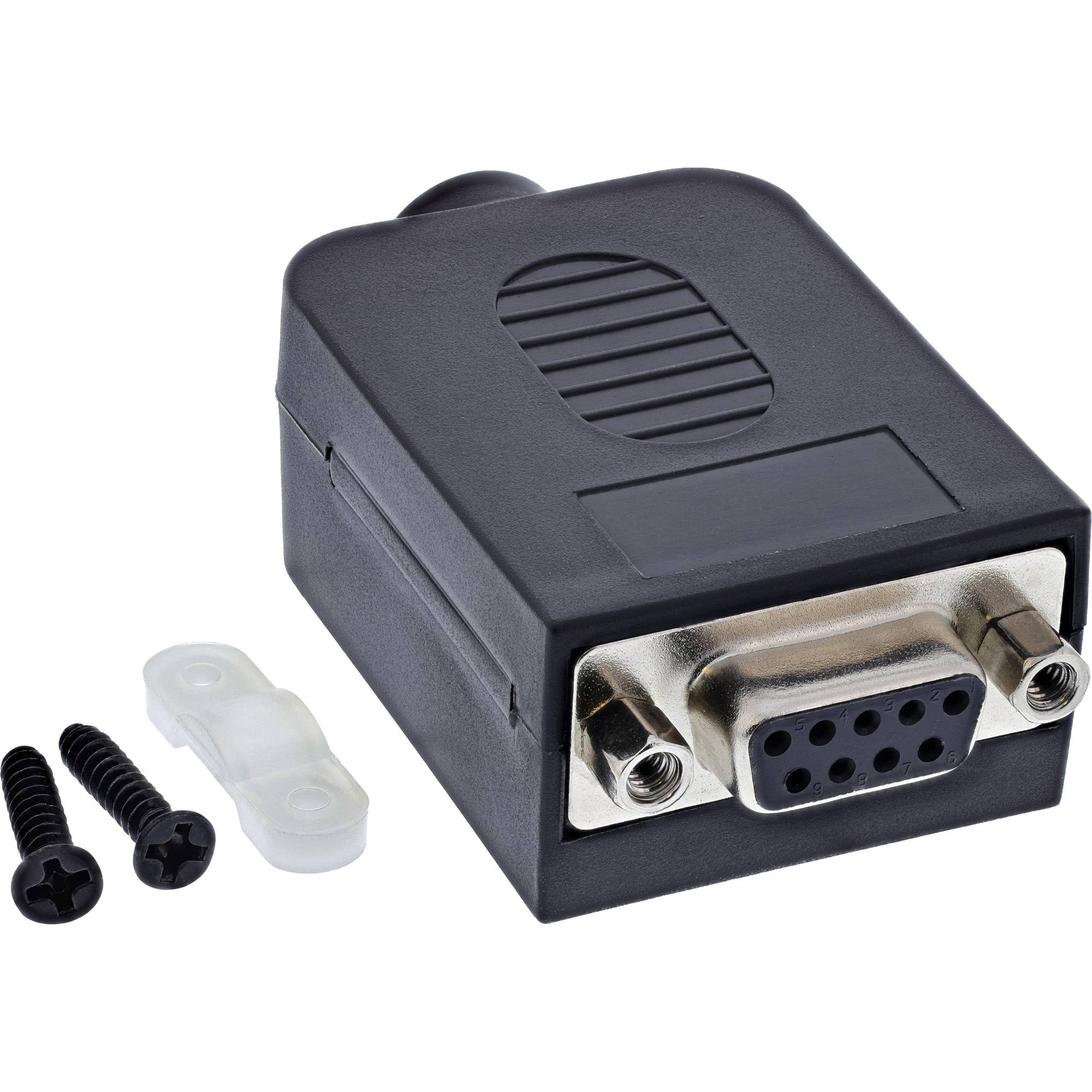 InLine® D-Sub 9 breakout aansluitblok, socket, schroefaansluiting-0