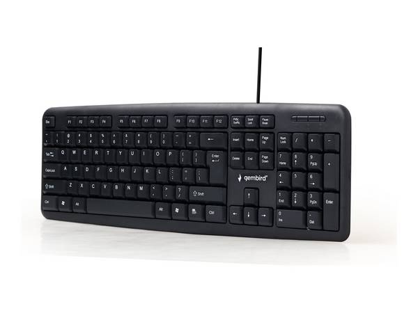 GEMBIRD KB-U-103-PT Keypad: computer; black; USB A; wired,PT layout; 1.5m - 1 stuk
