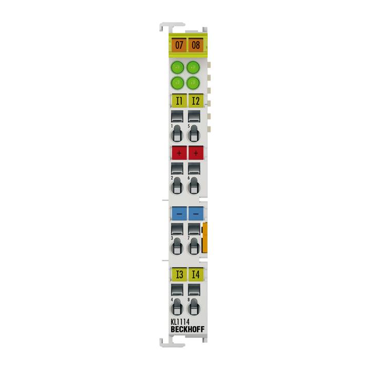 Bus Terminal, 4-channel digital input, 24 V DC, 0.2 ms, 2-/3-wire connection-0