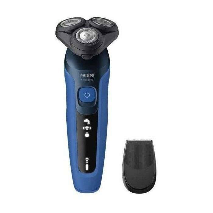 Philips Bodycare Shaver Series 5000, S5466 Wet & Dry Scheerapparaat Afspoelbaar Zwart/blauw-1