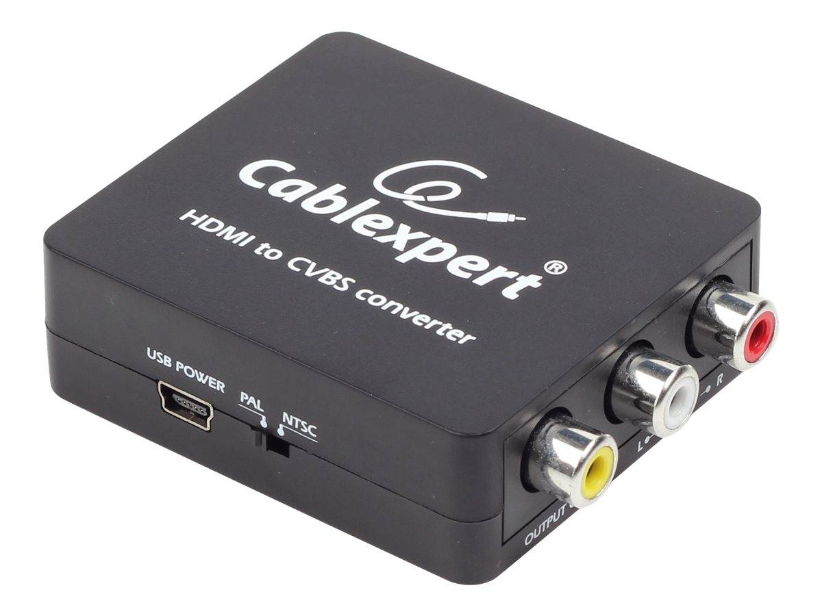 GEMBIRD DSC-HDMI-CVBS-001 Converter; Full HD 1080p; Uitg: RCA-contrastekker x3 - 1 stuk-0