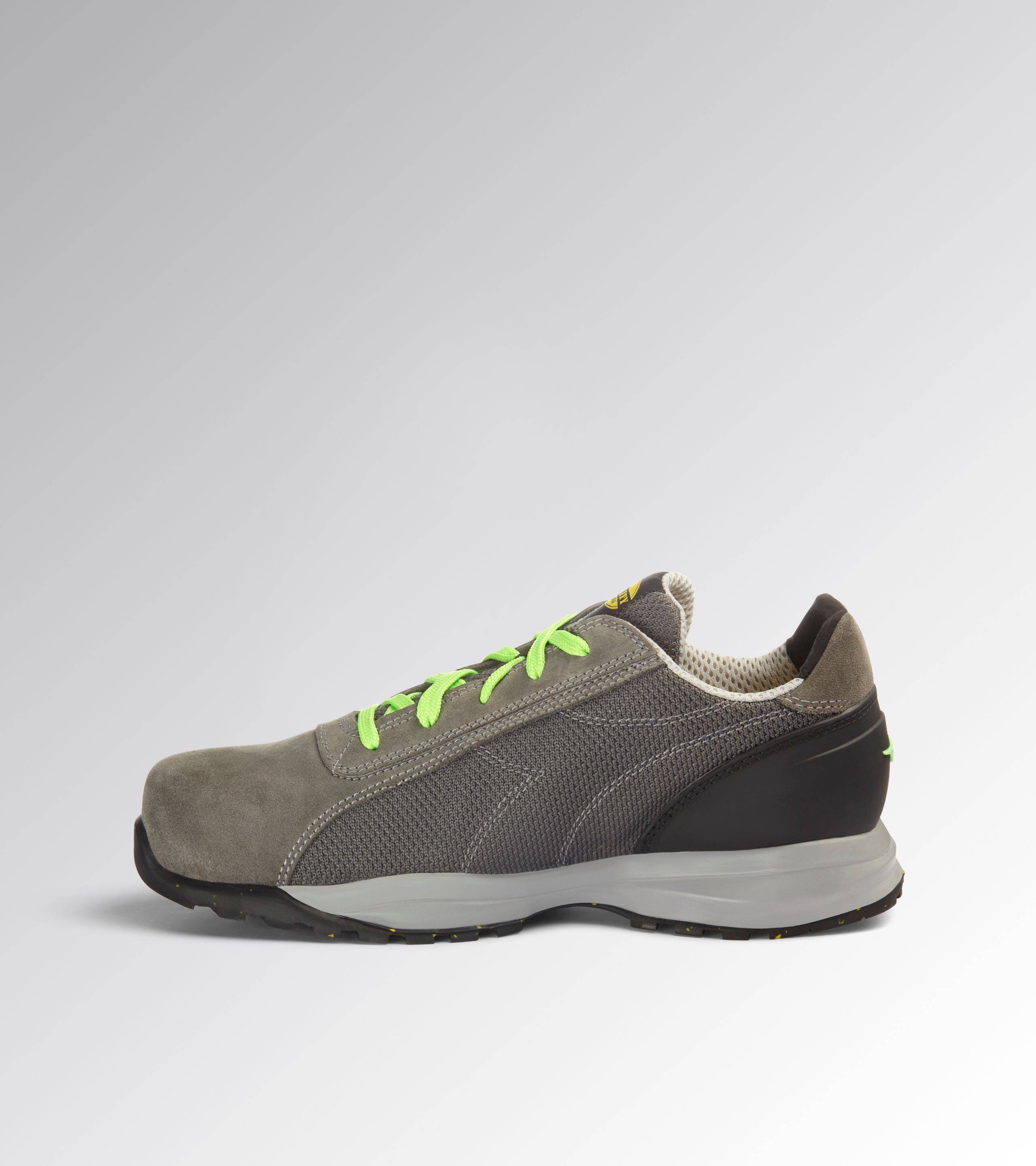 Diadora GLOVE MDS TEXT LOW S1PS FO SR COAL/GREEN FLUO 44-1