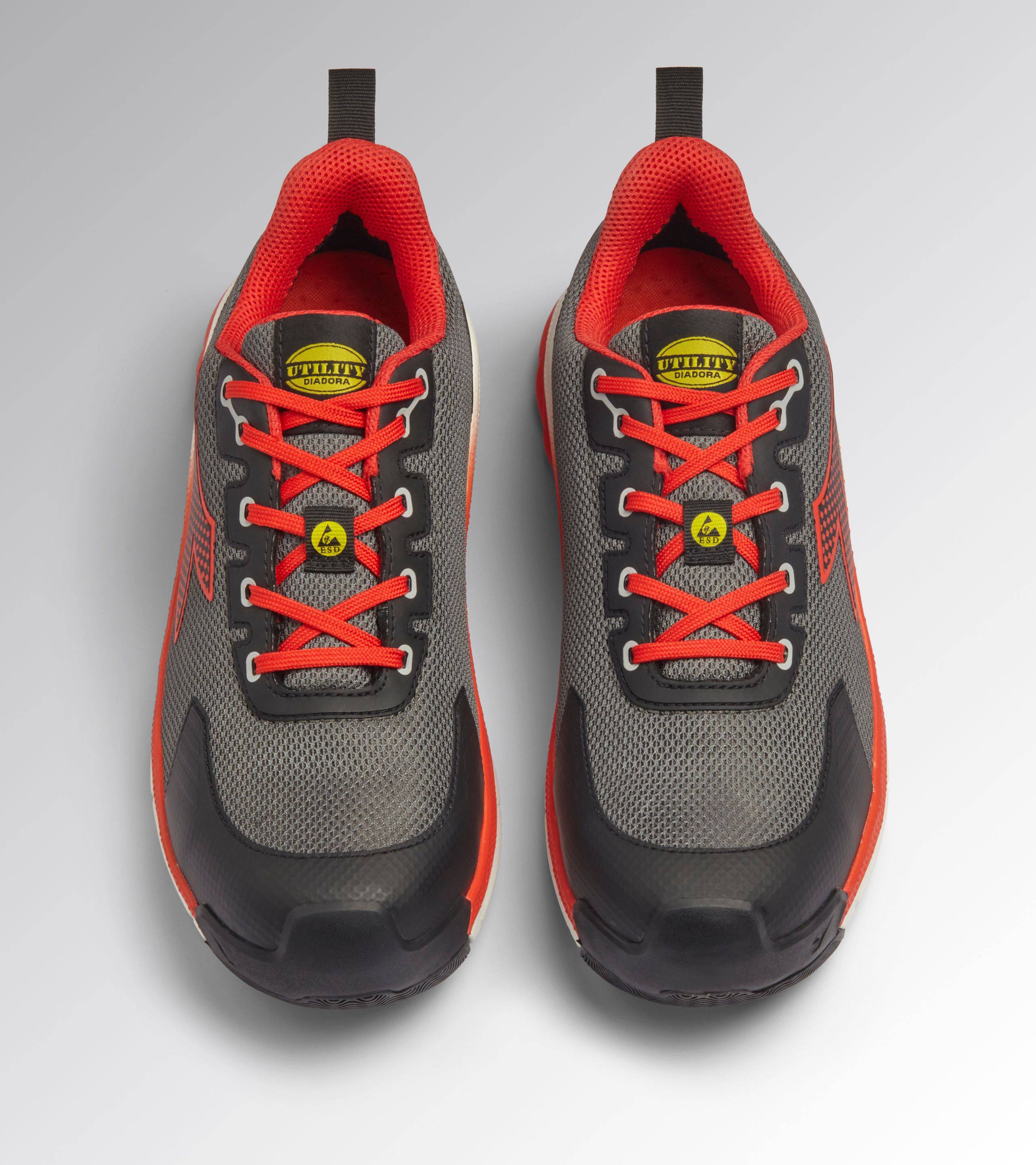 Diadora VORTEX DA2 LOW S1PS ANTHRACITE/RED 35-2
